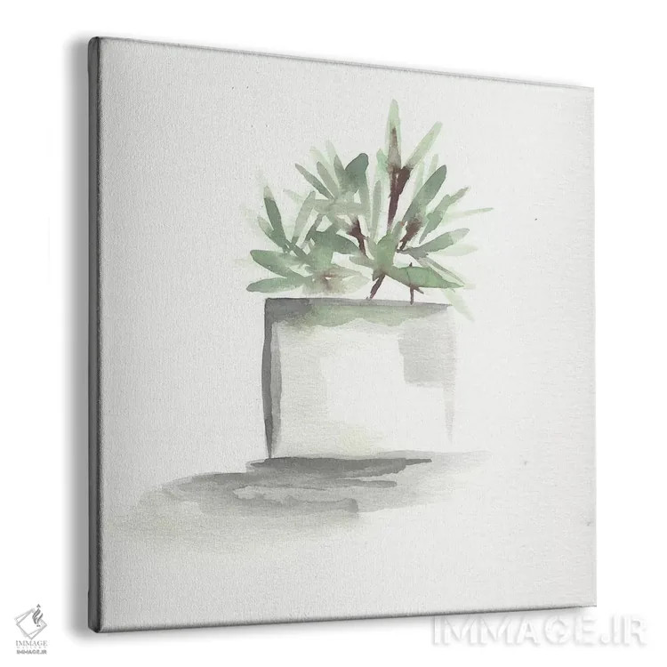 تابلو طبیعت بیجان کاکتوس آبرنگی ۴ اثر مارسی چپمن - نمای پرسپکتیو محصول
