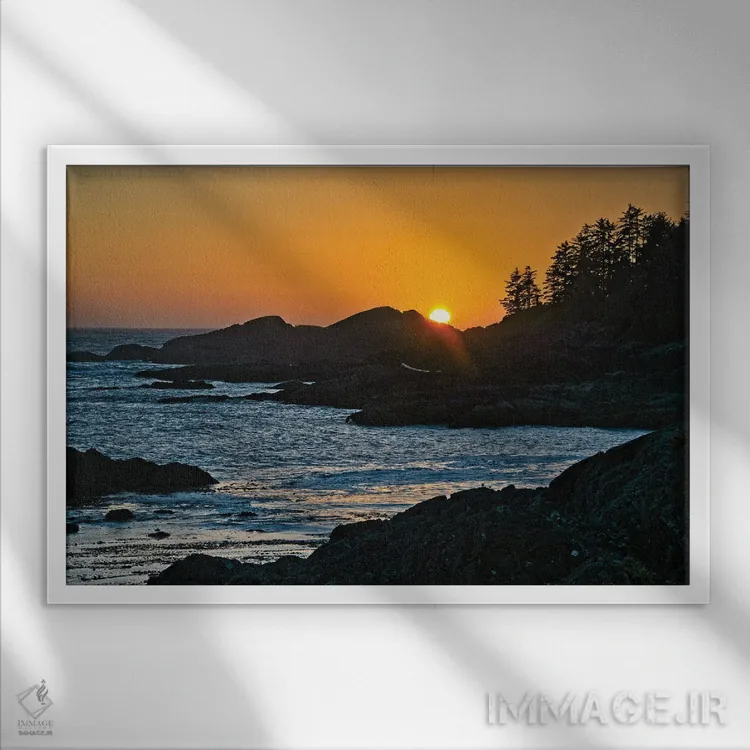 تابلو آخرین نگاه اثر چاک بردیک - نمای قابدار سفید