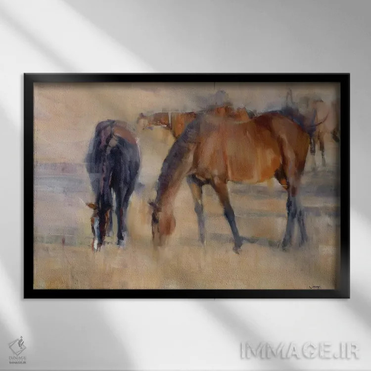 تابلو صبح کنتاکی ۲ اثر والچو تونوف - نمای قابدار مشکی