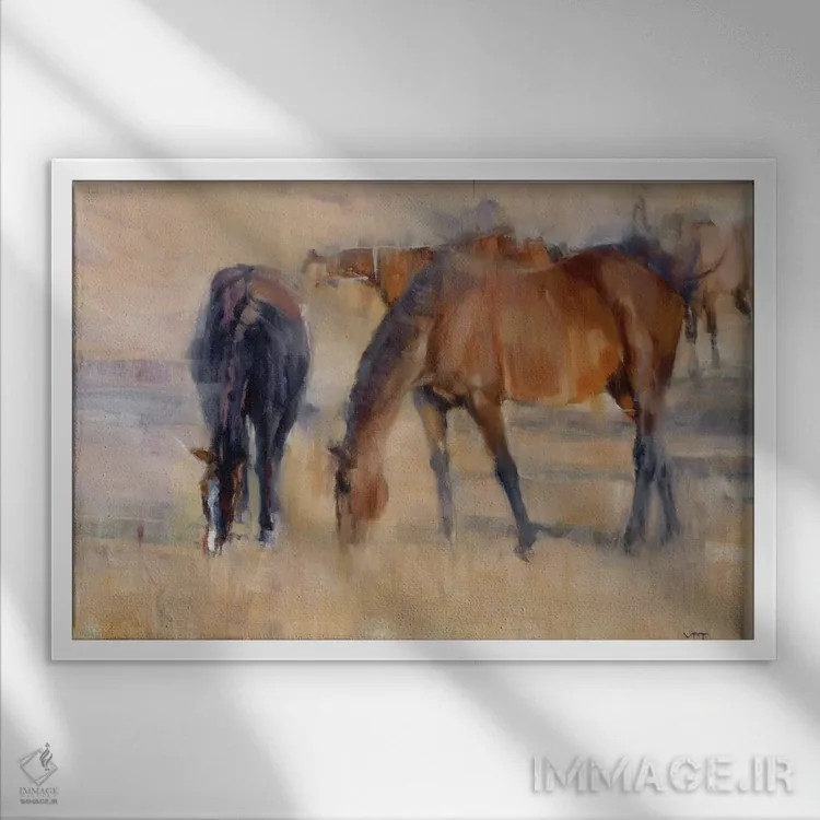 تابلو صبح کنتاکی ۲ اثر والچو تونوف - نمای قابدار سفید