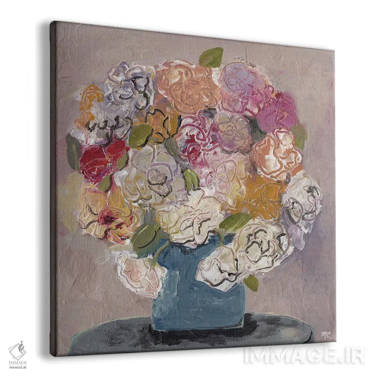 تابلو گلها در خانه اثر مارسی چپمن - نمای پرسپکتیو محصول