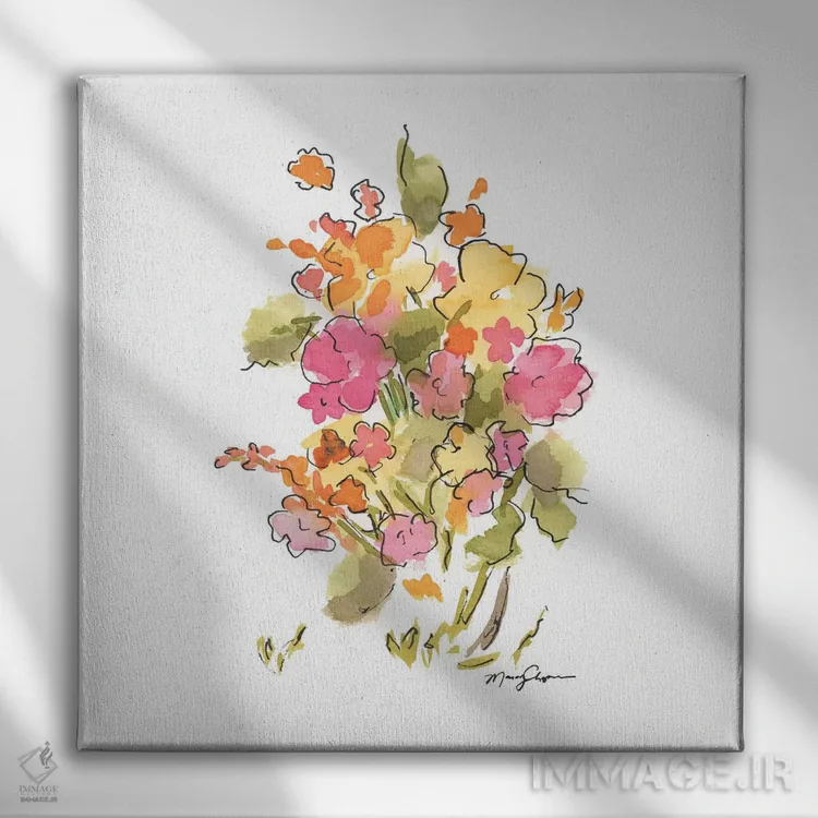تابلو بهار اثر مارسی چپمن - نمای روبهرو روی دیوار