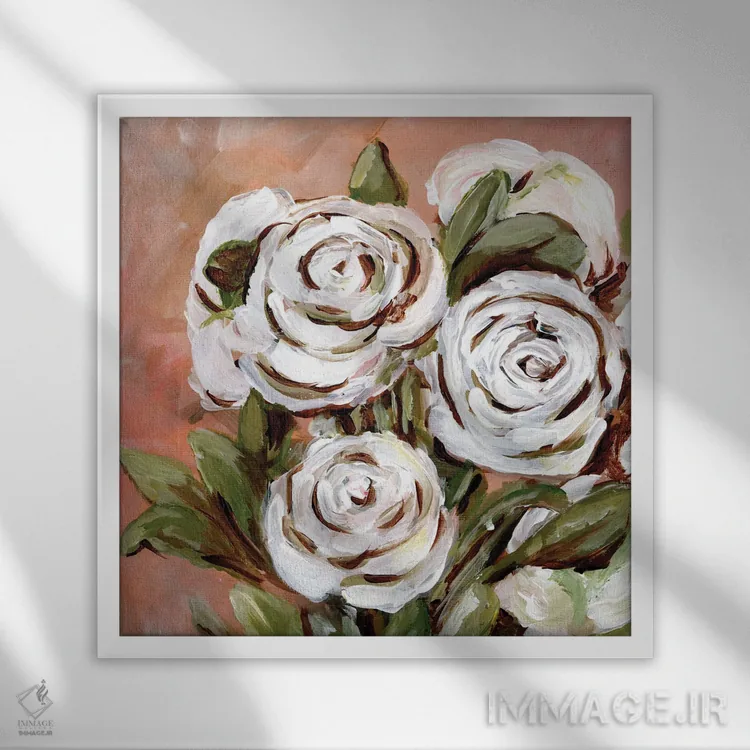 تابلو برای عشقم اثر مارسی چپمن - نمای قابدار سفید