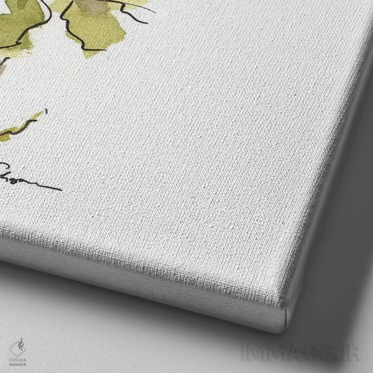 تابلو بهار اثر مارسی چپمن - نمای نزدیک بافت بوم