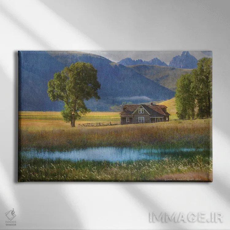 تابلو خانهٔ میلر گرند تتونز اثر کریستوفر وست - نمای روبهرو روی دیوار