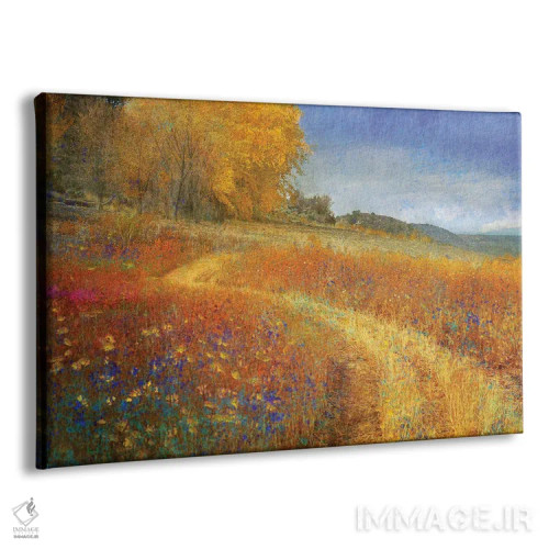 تابلو درختان زرد و بیدها اثر کریستوفر وست - نمای پرسپکتیو محصول