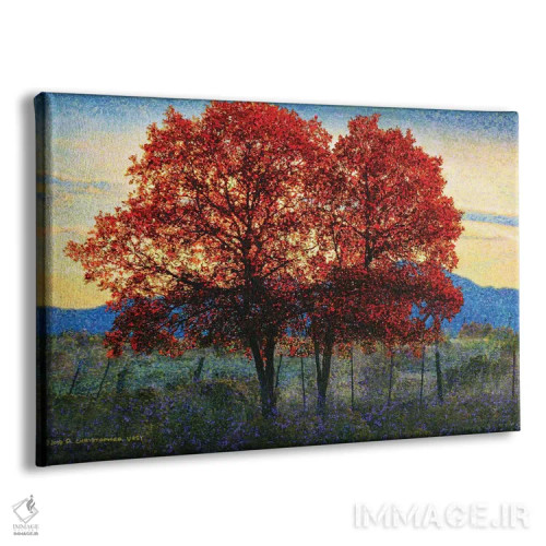 تابلو دو درخت بلوط اثر کریستوفر وست - نمای پرسپکتیو محصول