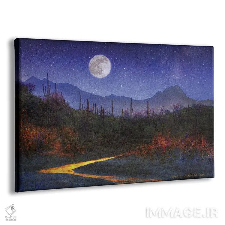 تابلو غروب بر فراز ساگواروها اثر کریستوفر وست - نمای پرسپکتیو محصول