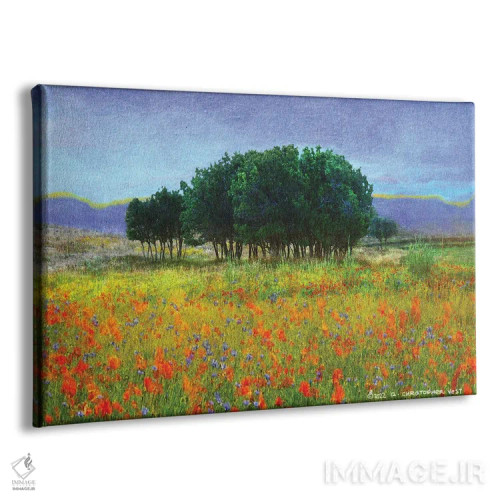 تابلو تودهای از بلوطها اثر کریستوفر وست - نمای پرسپکتیو محصول