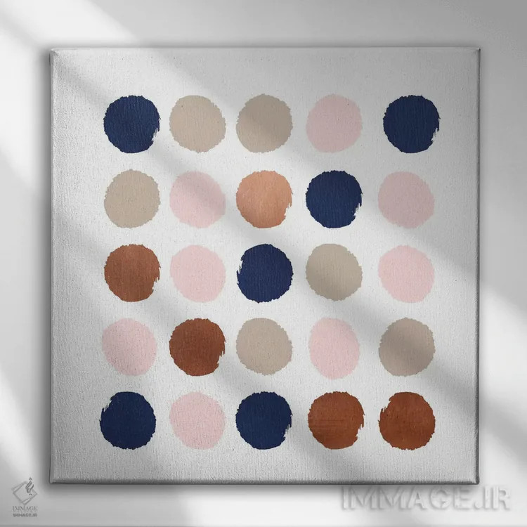 تابلو خالخالی اسکادی (طرح) اثر شارلوت وینتر - نمای روبهرو روی دیوار