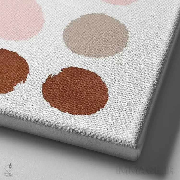 تابلو خالخالی اسکادی (طرح) اثر شارلوت وینتر - نمای نزدیک بافت بوم