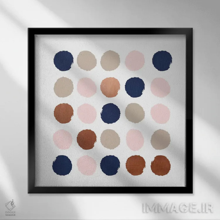 تابلو خالخالی اسکادی (طرح) اثر شارلوت وینتر - نمای قابدار مشکی