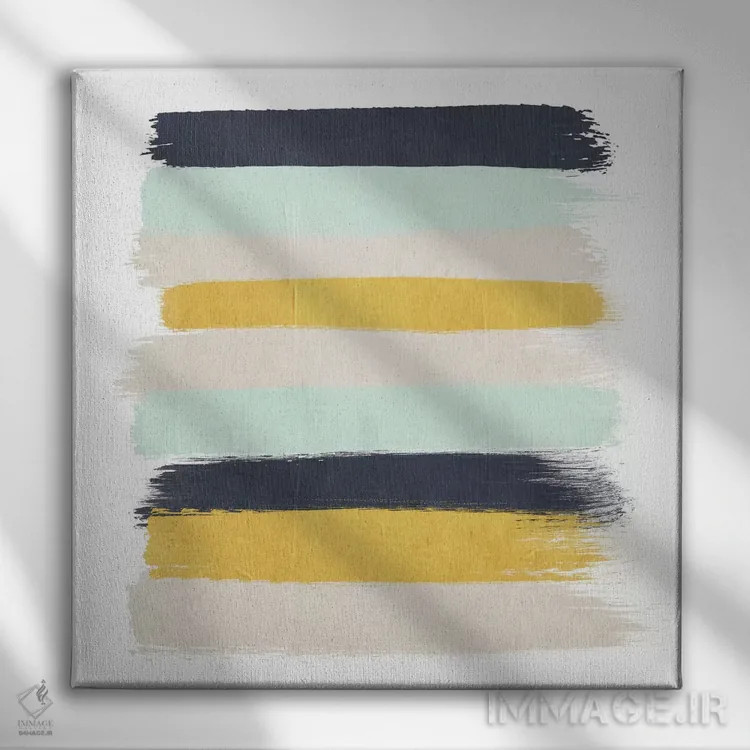 تابلو راهراه تینزلی (طرح) اثر شارلوت وینتر - نمای روبهرو روی دیوار