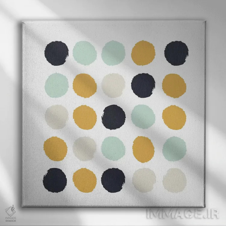 تابلو خالخالی تینزلی (طرح) اثر شارلوت وینتر - نمای روبهرو روی دیوار