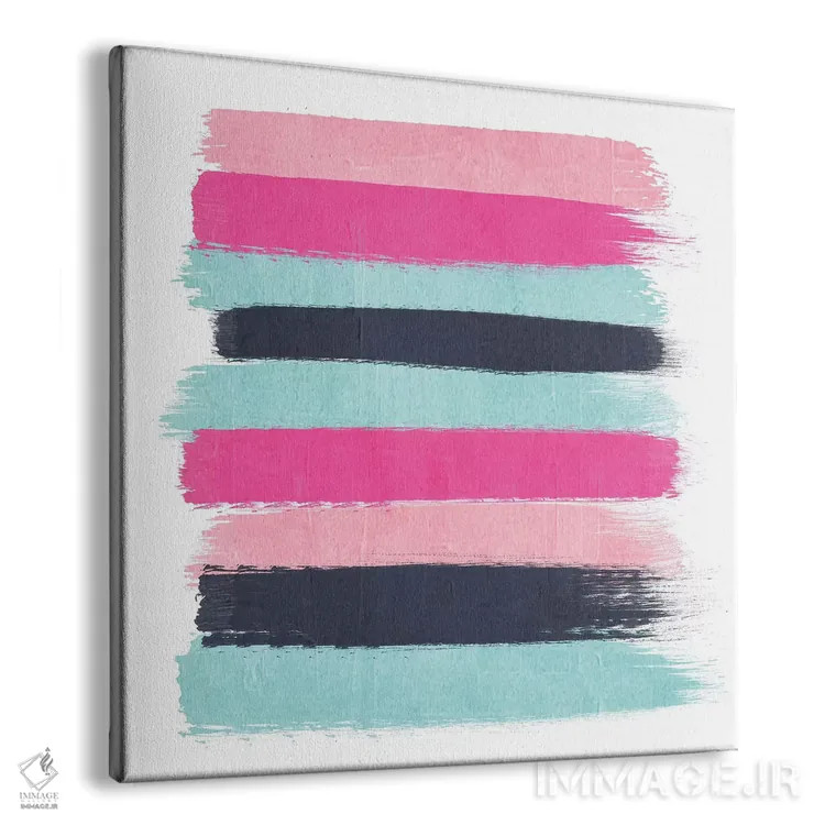 تابلو راهراه ویوی (طرح) اثر شارلوت وینتر - نمای پرسپکتیو محصول