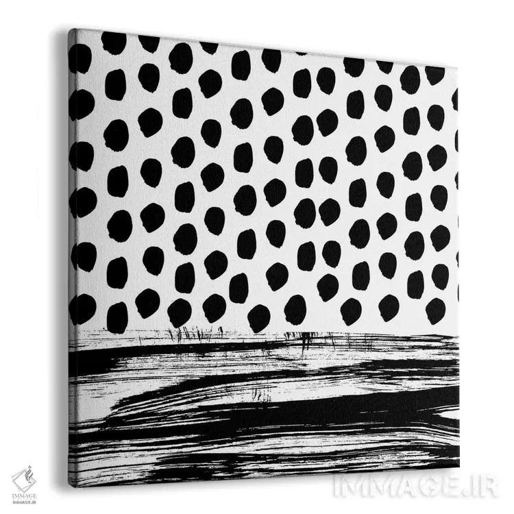 تابلو زویی سیاه و سفید اثر شارلوت وینتر - نمای پرسپکتیو محصول