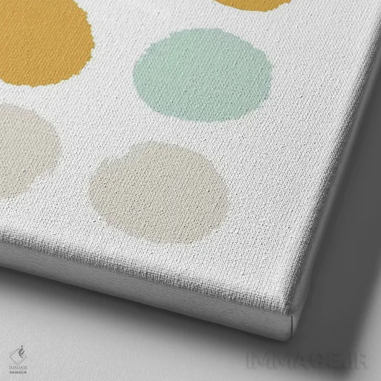 تابلو خالخالی تینزلی (طرح) اثر شارلوت وینتر - نمای نزدیک بافت بوم