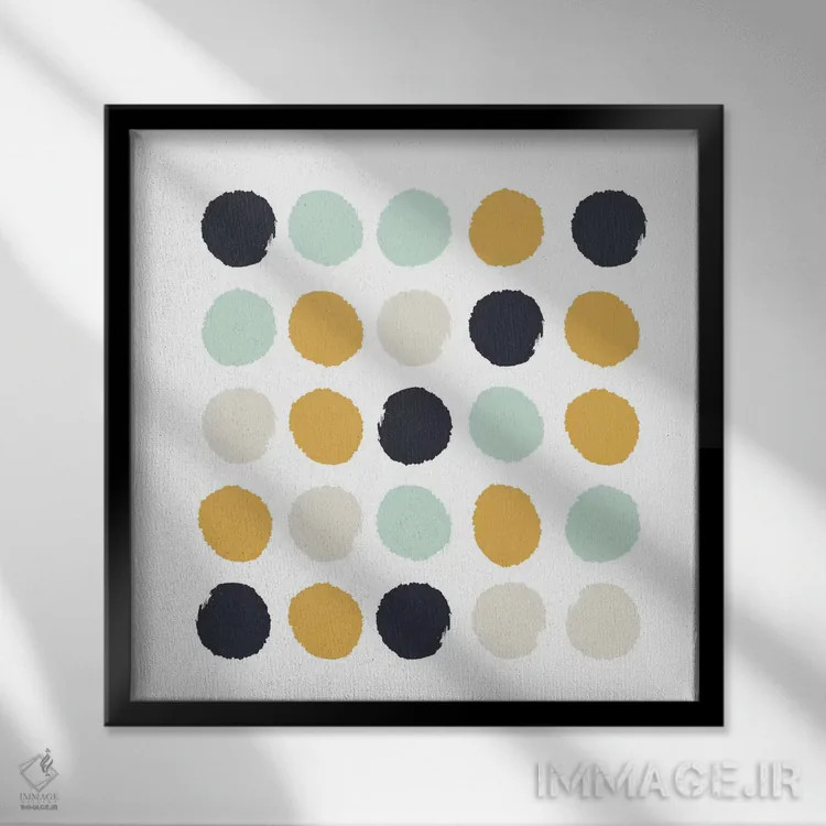 تابلو خالخالی تینزلی (طرح) اثر شارلوت وینتر - نمای قابدار مشکی