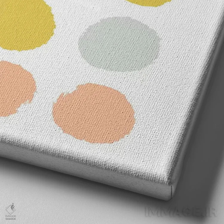 تابلو خالخالی آپتون (طرح) اثر شارلوت وینتر - نمای نزدیک بافت بوم