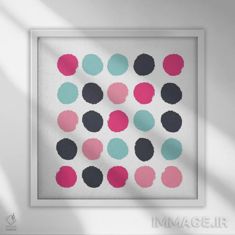 تابلو خالخالی ویوی (طرح) اثر شارلوت وینتر - نمای قابدار سفید