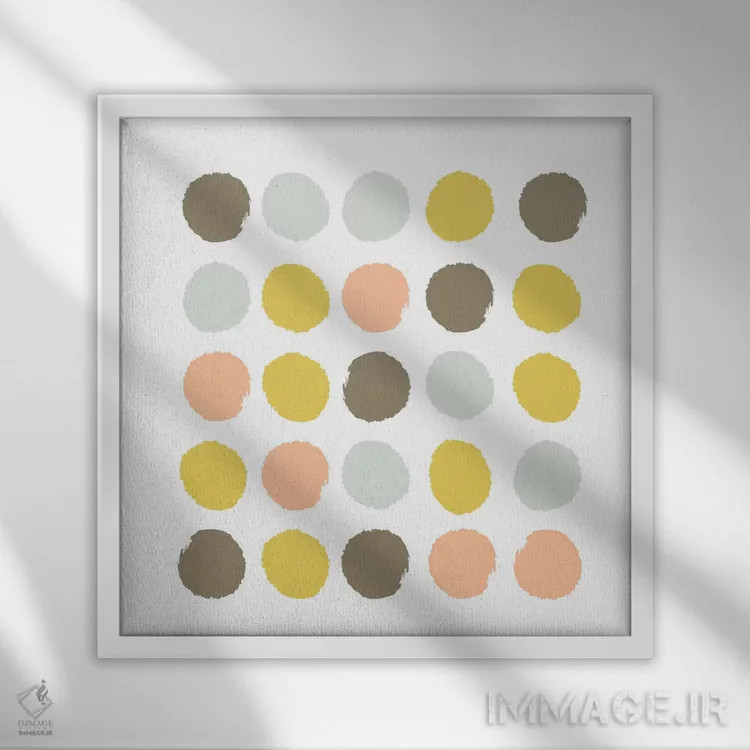 تابلو خالخالی آپتون (طرح) اثر شارلوت وینتر - نمای قابدار سفید