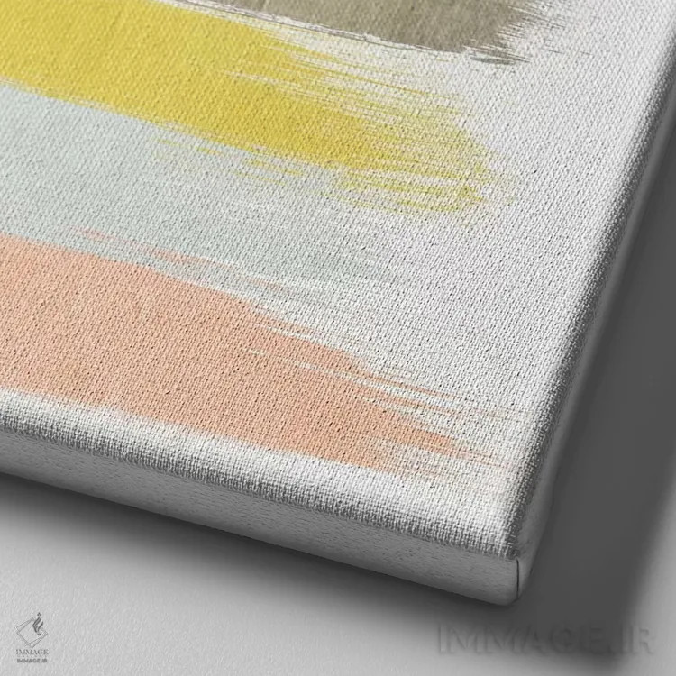 تابلو راهراه آپتون (طرح) اثر شارلوت وینتر - نمای نزدیک بافت بوم