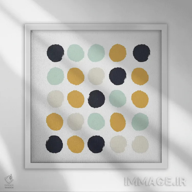 تابلو خالخالی تینزلی (طرح) اثر شارلوت وینتر - نمای قابدار سفید