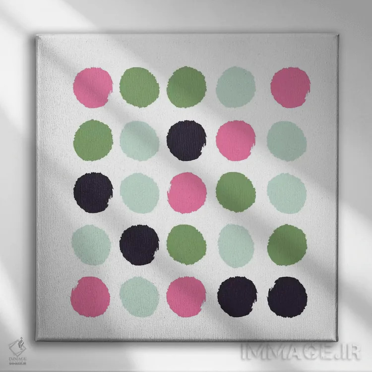 تابلو خالخالی کس (طرح) اثر شارلوت وینتر - نمای روبهرو روی دیوار