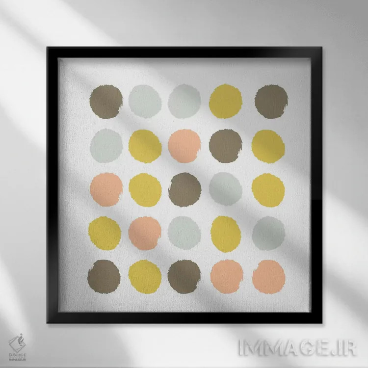 تابلو خالخالی آپتون (طرح) اثر شارلوت وینتر - نمای قابدار مشکی