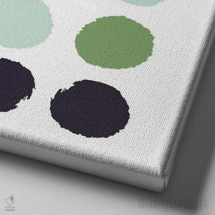 تابلو خالخالی کس (طرح) اثر شارلوت وینتر - نمای نزدیک بافت بوم