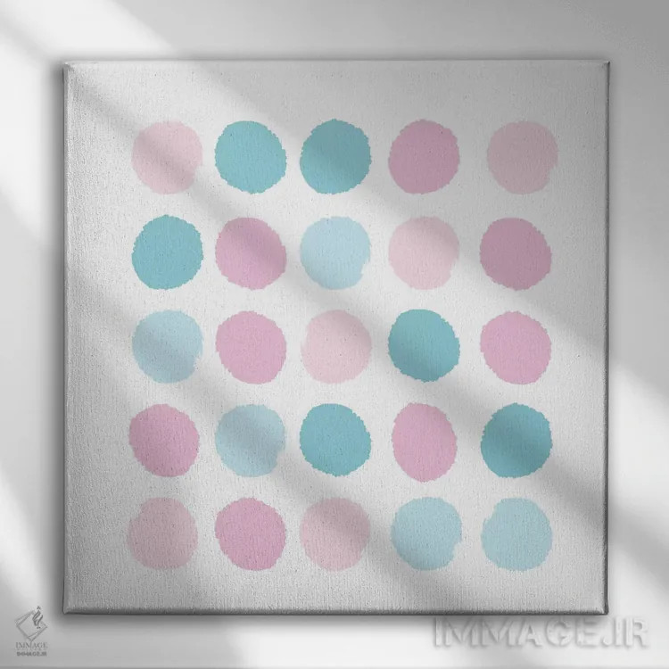 تابلو خالخالی دنی (طرح) اثر شارلوت وینتر - نمای روبهرو روی دیوار