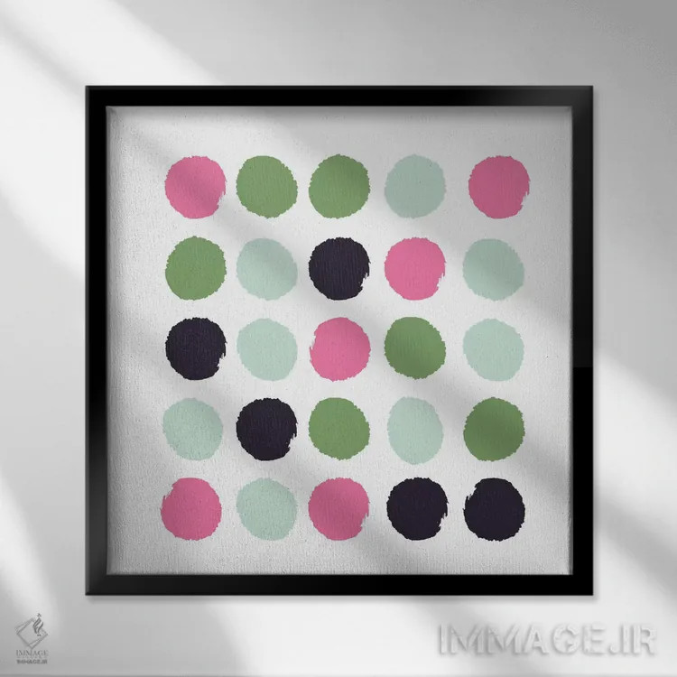 تابلو خالخالی کس (طرح) اثر شارلوت وینتر - نمای قابدار مشکی