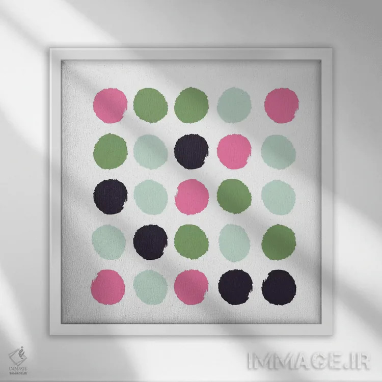 تابلو خالخالی کس (طرح) اثر شارلوت وینتر - نمای قابدار سفید