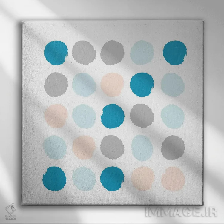 تابلو خالخالی فریا (طرح) اثر شارلوت وینتر - نمای روبهرو روی دیوار