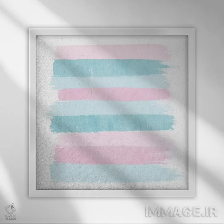 تابلو راهراه دنی (طرح) اثر شارلوت وینتر - نمای قابدار سفید