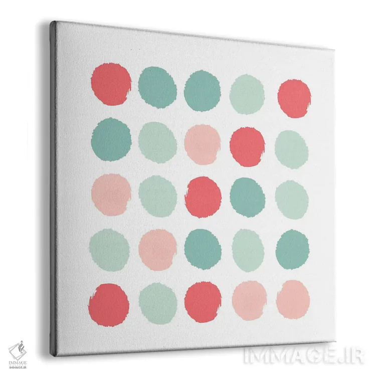 تابلو "نقطههای جورو" اثر شارلوت وینتر - نمای پرسپکتیو محصول