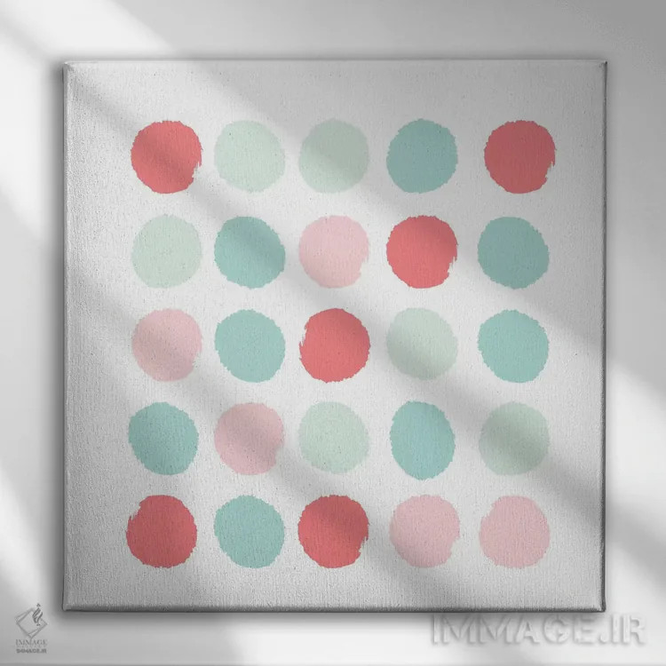 تابلو خالخالی فلورانس (طرح) اثر شارلوت وینتر - نمای روبهرو روی دیوار