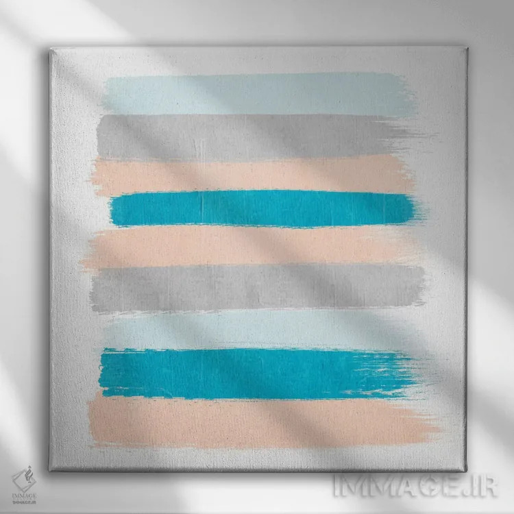 تابلو "راهراههای فریا" اثر شارلوت وینتر - نمای روبهرو روی دیوار