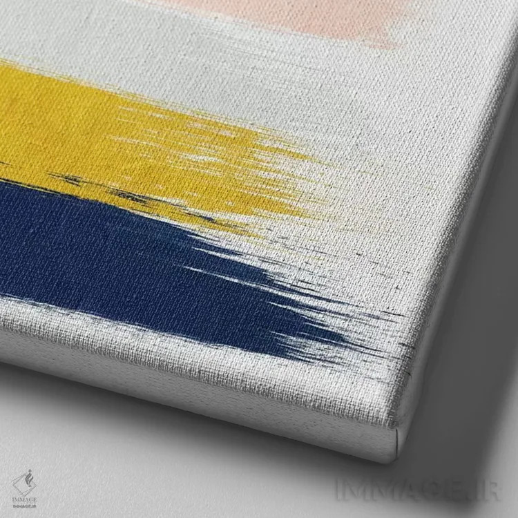 تابلو راهراه استر (طرح) اثر شارلوت وینتر - نمای نزدیک بافت بوم