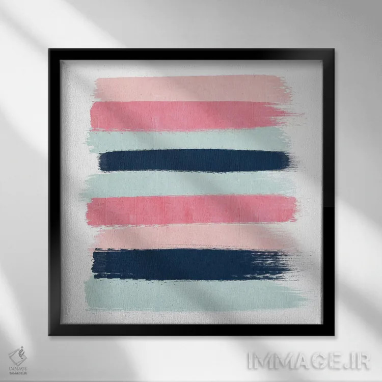 تابلو "راهراههای آیلا" اثر شارلوت وینتر - نمای قابدار مشکی