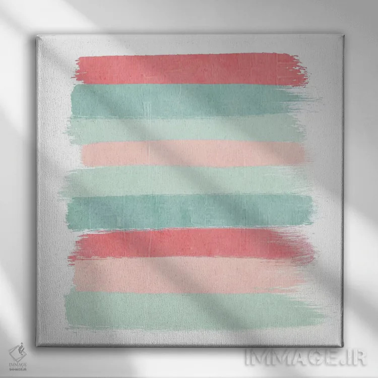 تابلو "راهراههای جورو" اثر شارلوت وینتر - نمای روبهرو روی دیوار