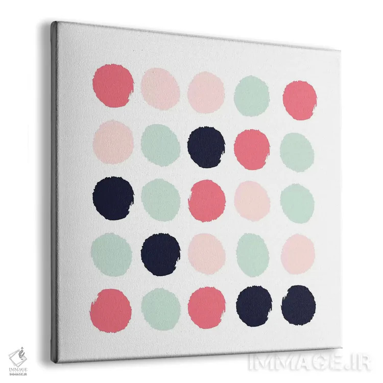 تابلو "نقطههای لورال" اثر شارلوت وینتر - نمای پرسپکتیو محصول