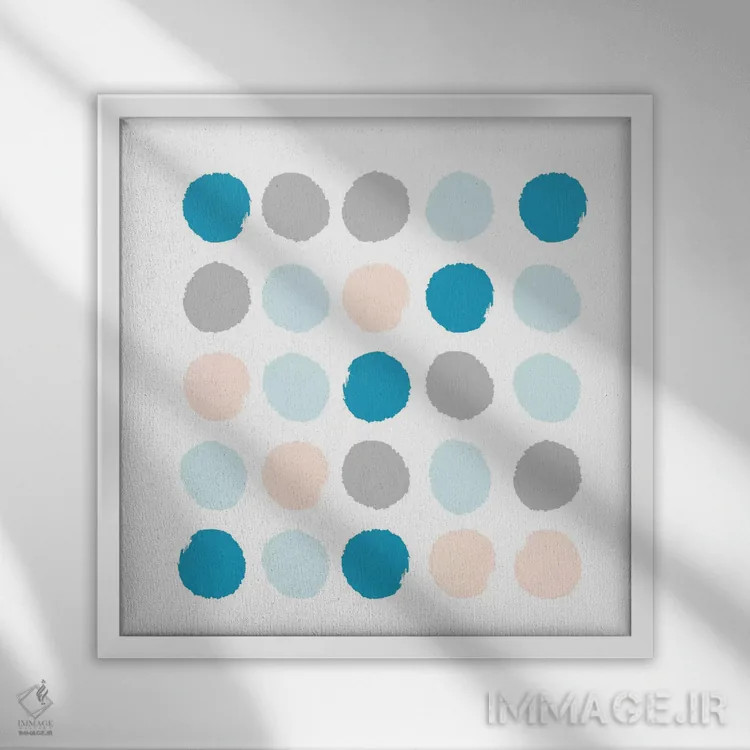 تابلو خالخالی فریا (طرح) اثر شارلوت وینتر - نمای قابدار سفید