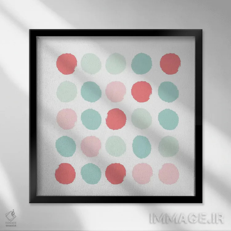 تابلو خالخالی فلورانس (طرح) اثر شارلوت وینتر - نمای قابدار مشکی