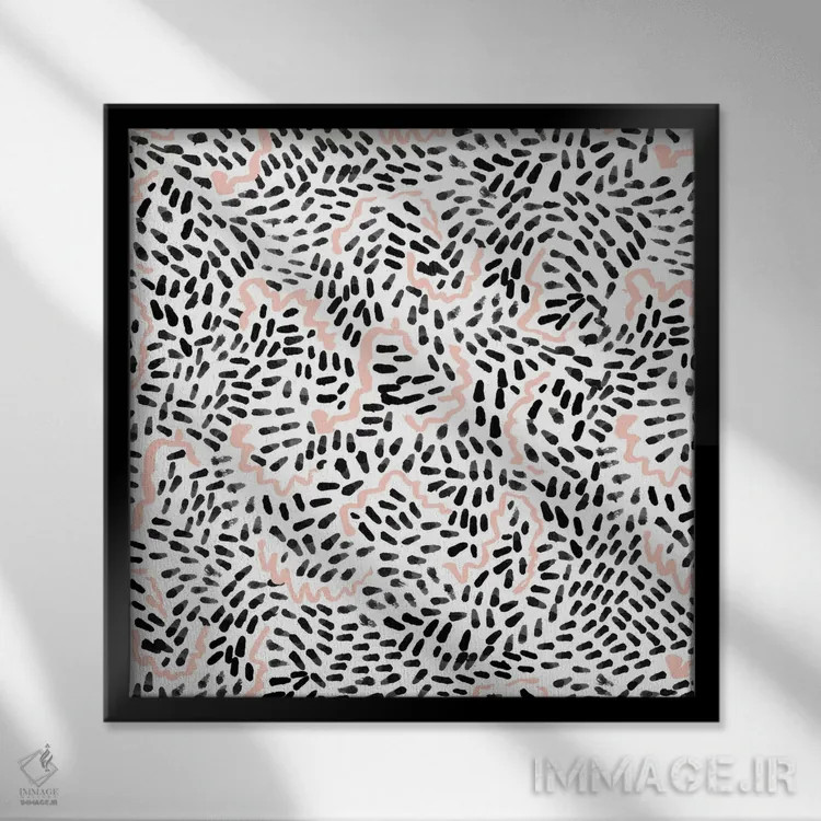 تابلو "کتلی (سیاه و سفید)" اثر شارلوت وینتر - نمای قابدار مشکی