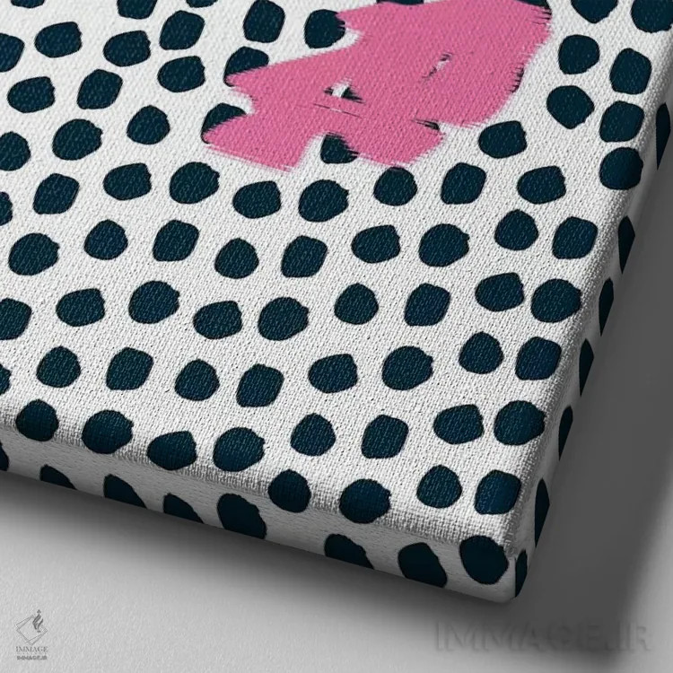 تابلو "کنزی" اثر شارلوت وینتر - نمای نزدیک بافت بوم