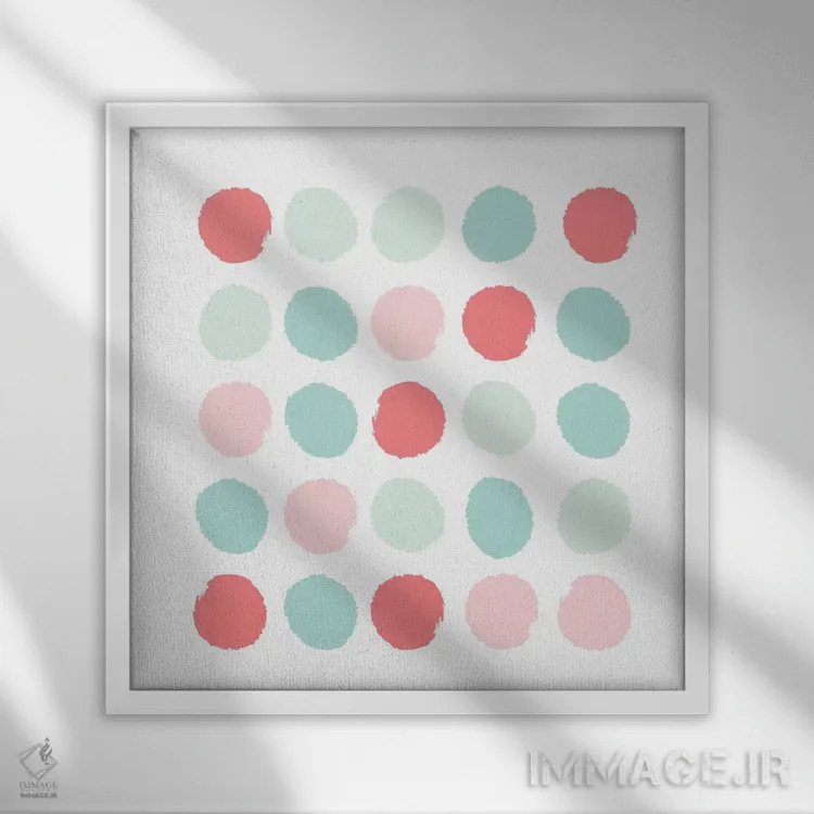 تابلو خالخالی فلورانس (طرح) اثر شارلوت وینتر - نمای قابدار سفید