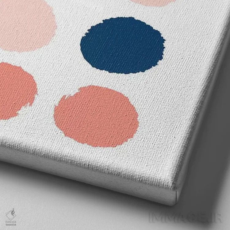 تابلو "نقطههای کیلا" اثر شارلوت وینتر - نمای نزدیک بافت بوم