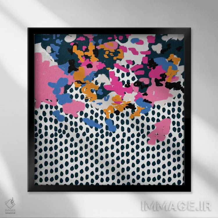 تابلو "کنزی" اثر شارلوت وینتر - نمای قابدار مشکی