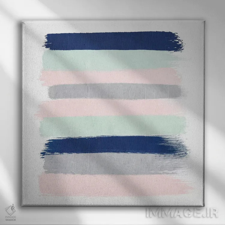 تابلو "راهراههای ملیا" اثر شارلوت وینتر - نمای روبهرو روی دیوار